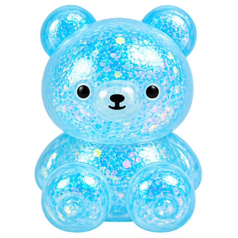 Squishy nounours en maltose (bleu)