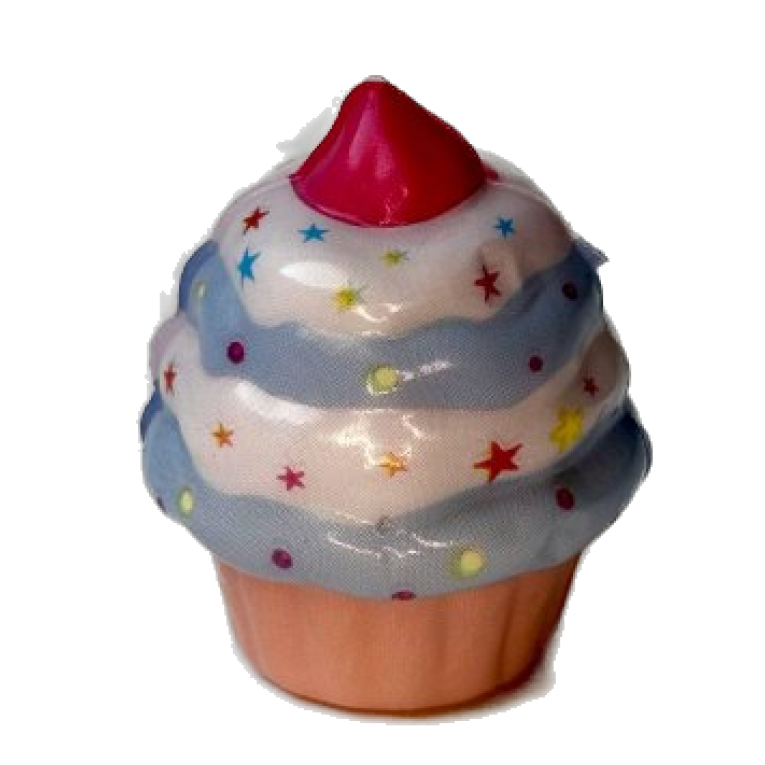 Squishy mousse cupcake bleu/bleu clair