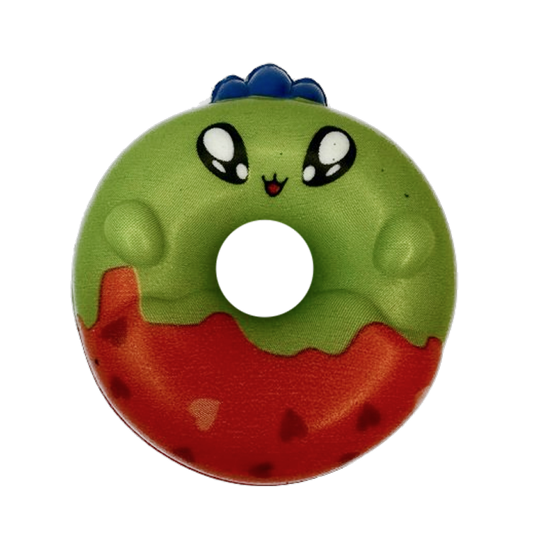 Squishy mousse donut vert/orange