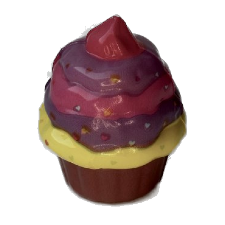 Squishy mousse cupcake violet/rose/jaune