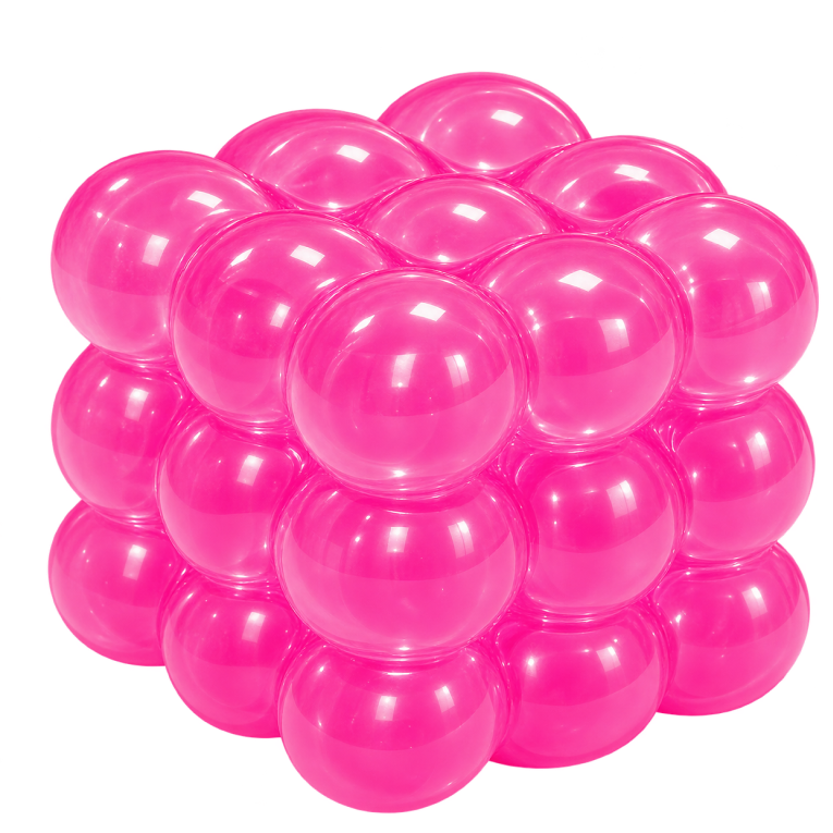 Squishy glaçon en maltose (rose)