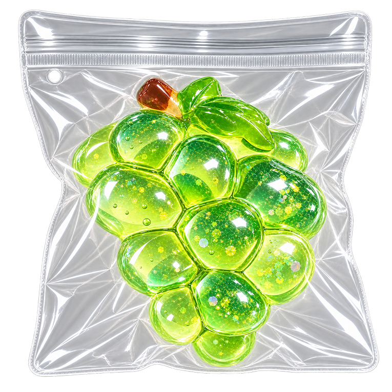 Squishy taba raisin (vert)