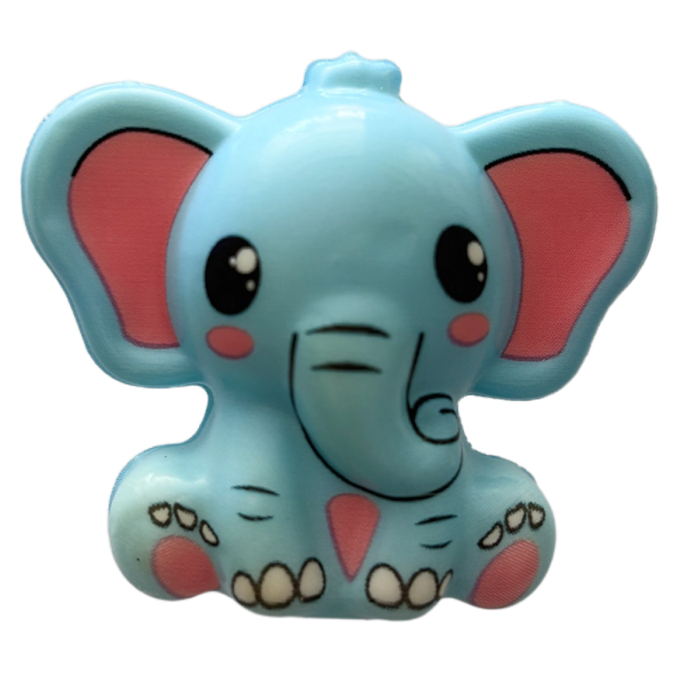 Squishy Éléphant bleu
