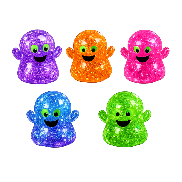 Squishy Fantômes colorés Halloween