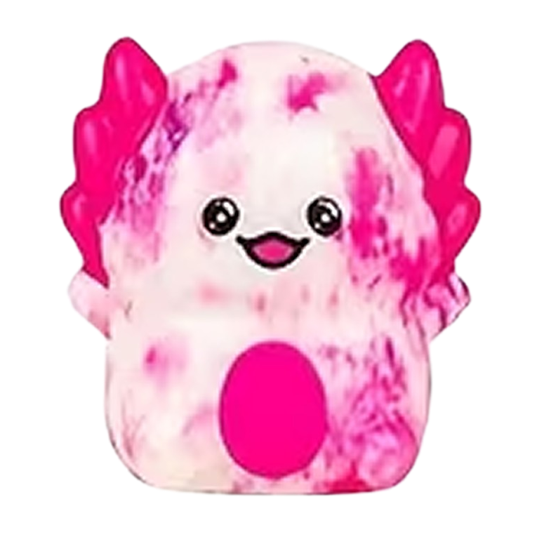 Squishy Axolotl rose et blanc